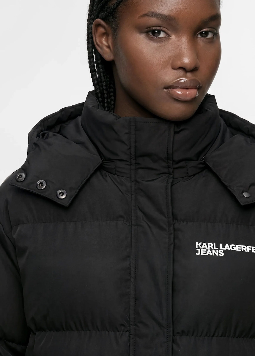 Γυναικείο Puffer Μπουφάν Μαύρο Karl Lagerfeld Jeans B4W15070-999 Black