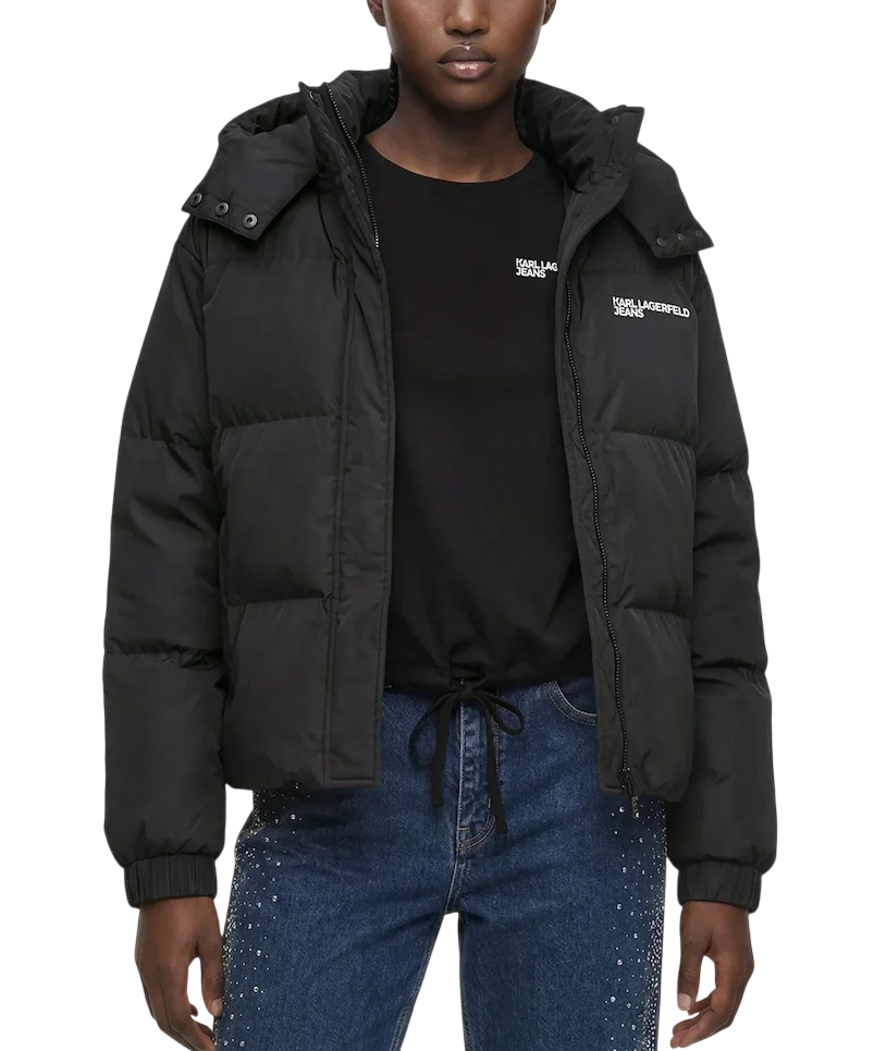 Γυναικείο Puffer Μπουφάν Μαύρο Karl Lagerfeld Jeans B4W15070-999 Black
