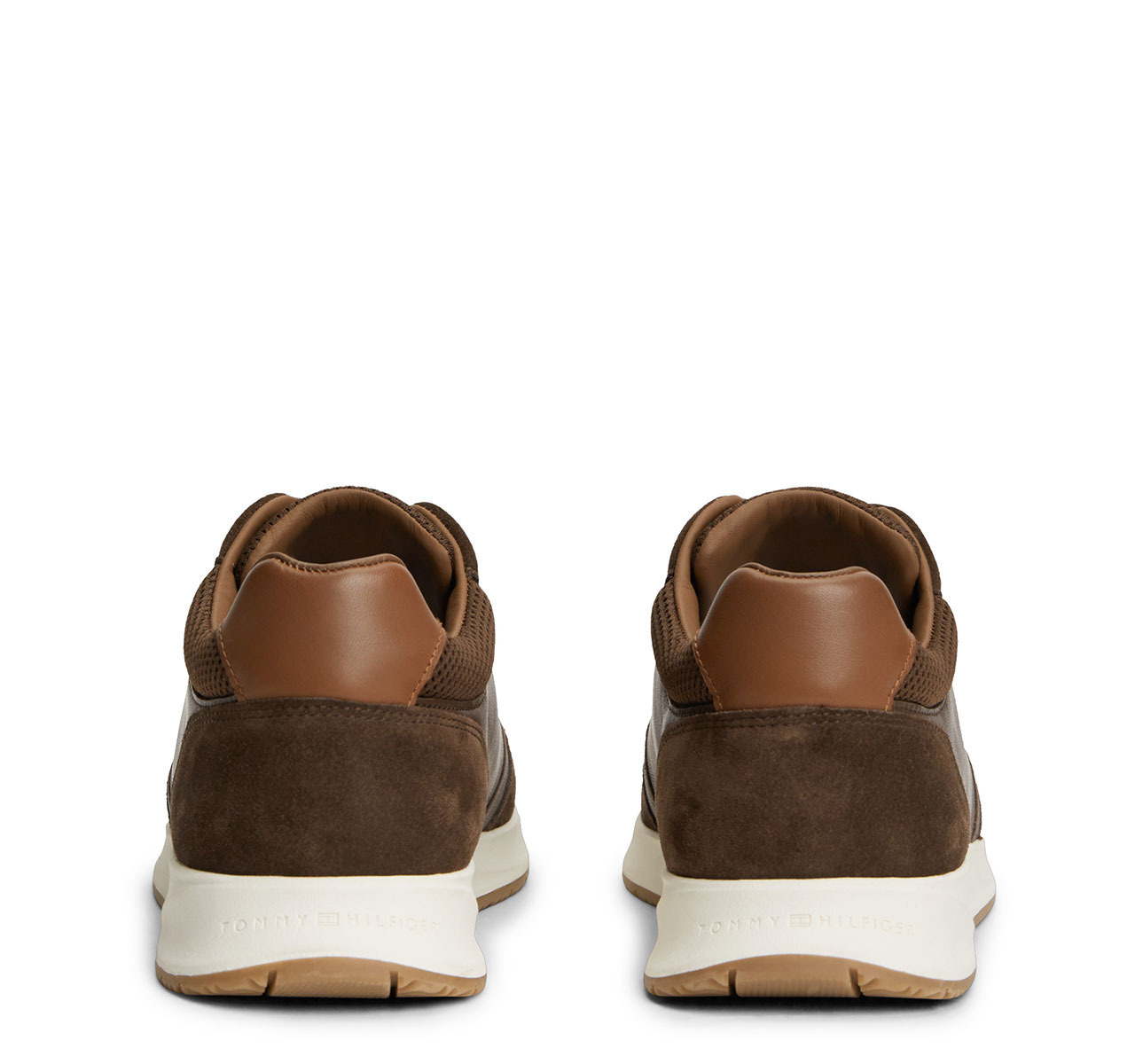 Ανδρικά Δερμάτινα Sneakers Καφέ Tommy Hilfiger FM0FM05910-GT6