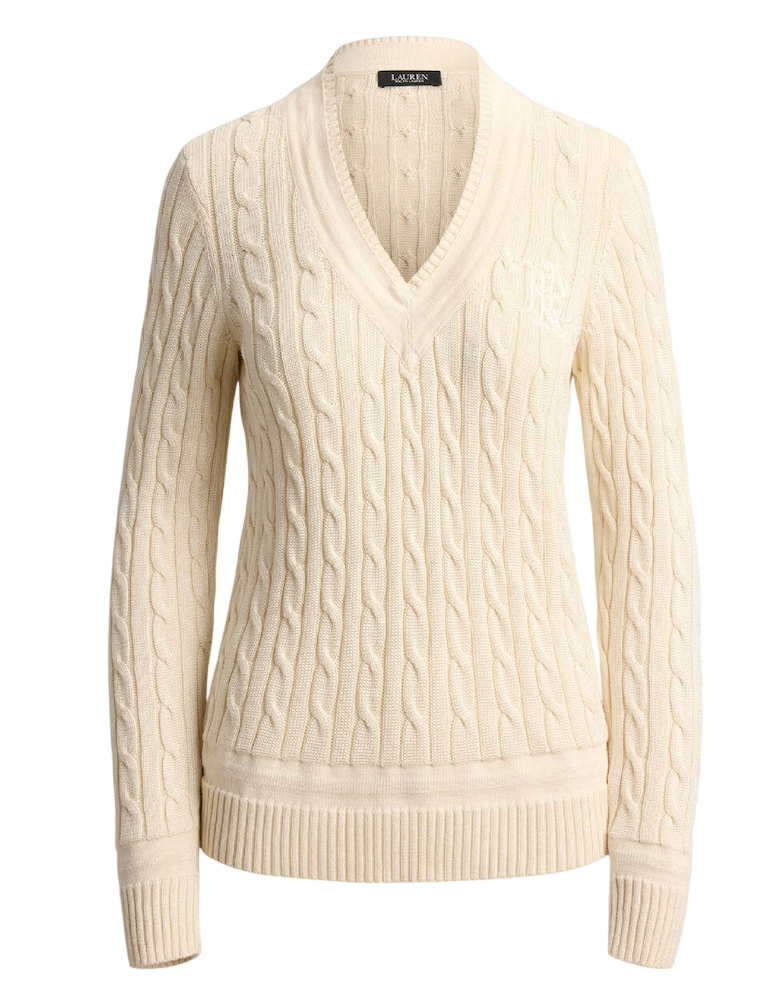 Γυναικείο Πουλόβερ Κρεμ Ralph Lauren 200888795011-CREAM