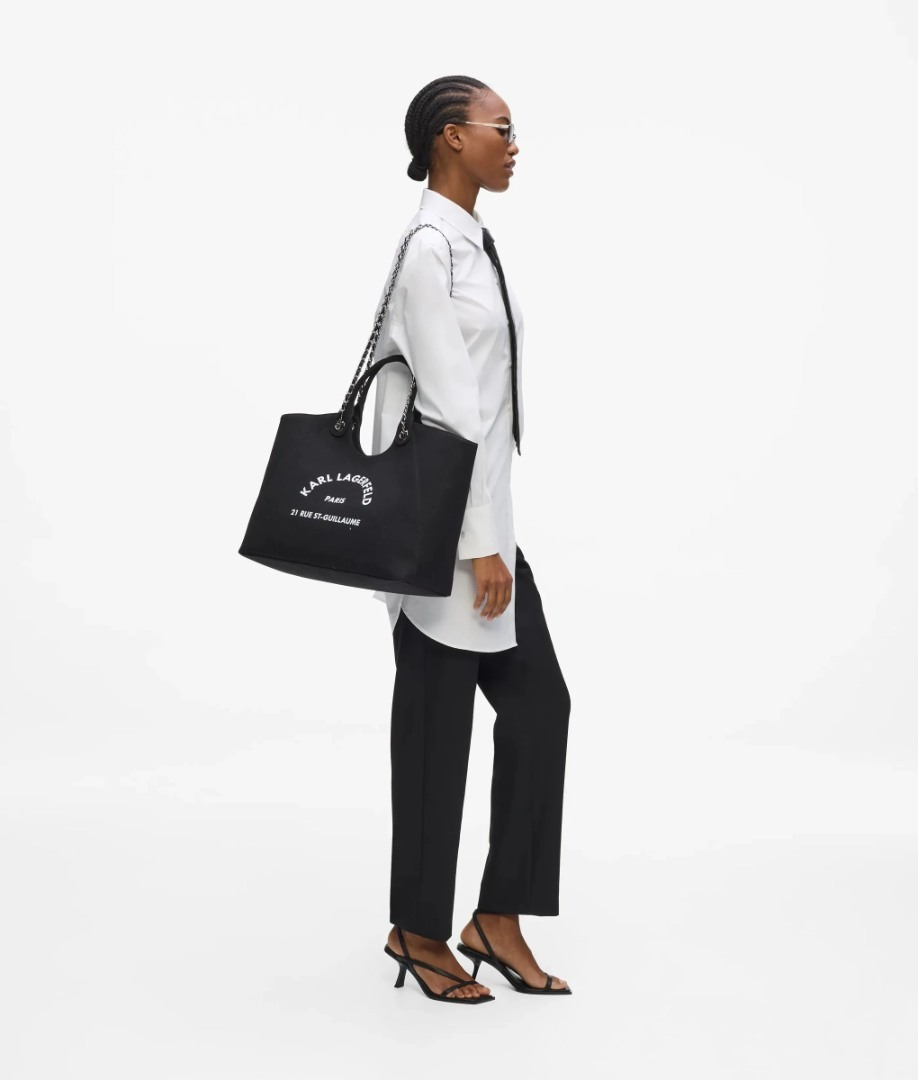 Γυναικεία K/RSG CHAIN SHOPPER Τσάντα Μαύρη Karl Lagerfeld B3W50068-999 Black