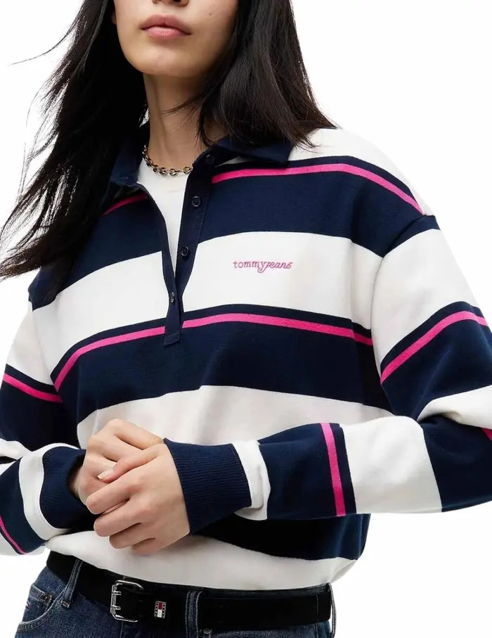 Γυναικεία Μακρυμάνικη Polo Μπλούζα Tommy Jeans DW0DW23303-0FD