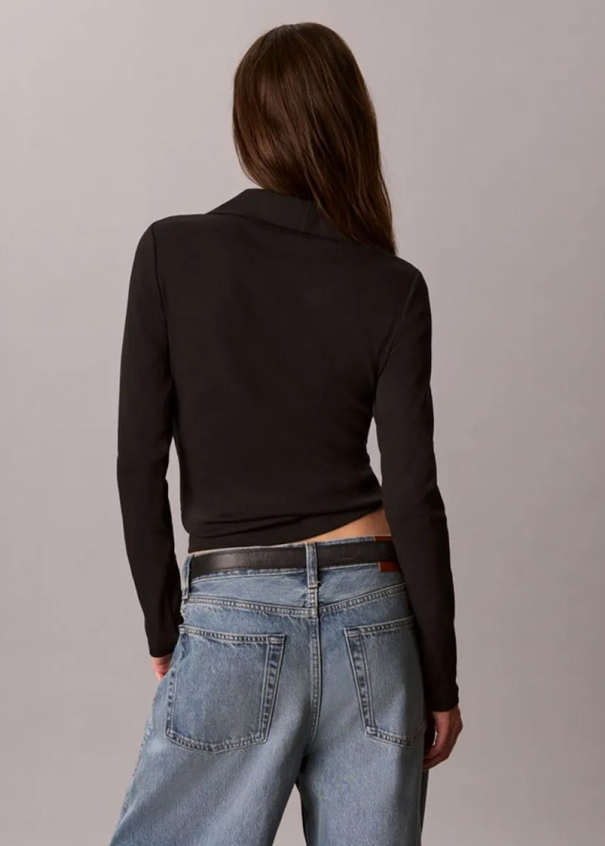 Γυναικείο Μακρυμάνικο Top Μαύρο Calvin Klein LV047H203G-UB1