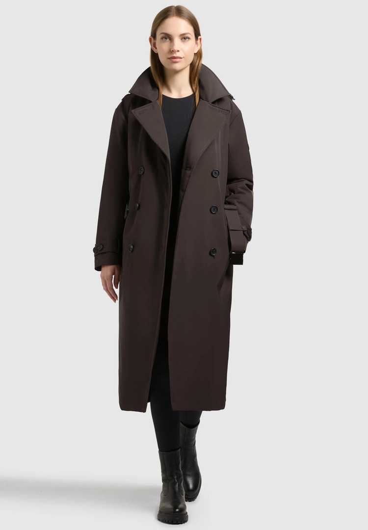 Γυναικεία Elena 3 Καπαρντίνα Καφέ Khujo KJ1118CO263-577 CHO CHI