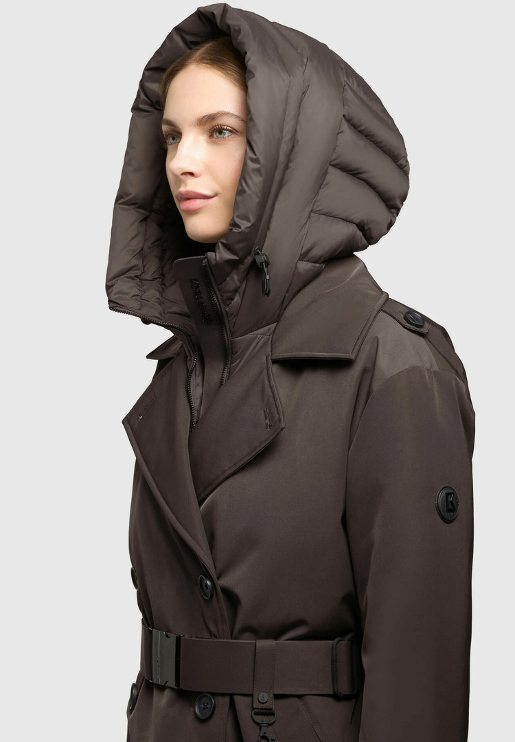 Γυναικεία Elena 3 Καπαρντίνα Καφέ Khujo KJ1118CO263-577 CHO CHI