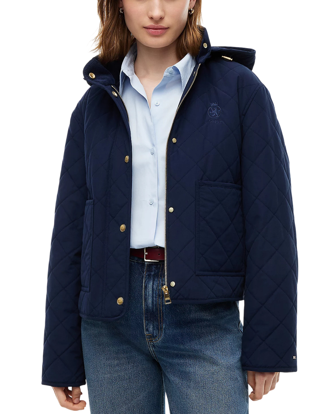 Γυναικείο Μπουφάν Navy Μπλε Tommy Hilfiger WW0WW51512-C1G