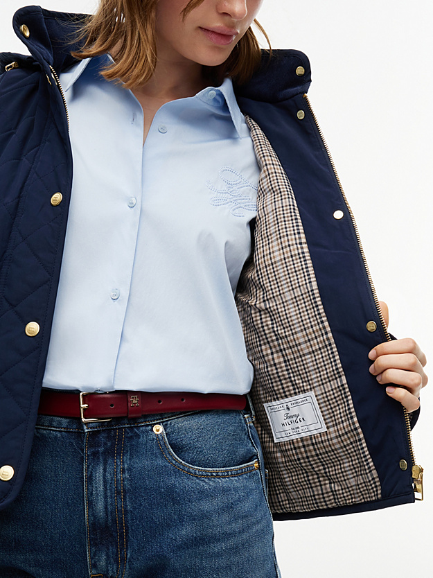 Γυναικείο Μπουφάν Navy Μπλε Tommy Hilfiger WW0WW51512-C1G
