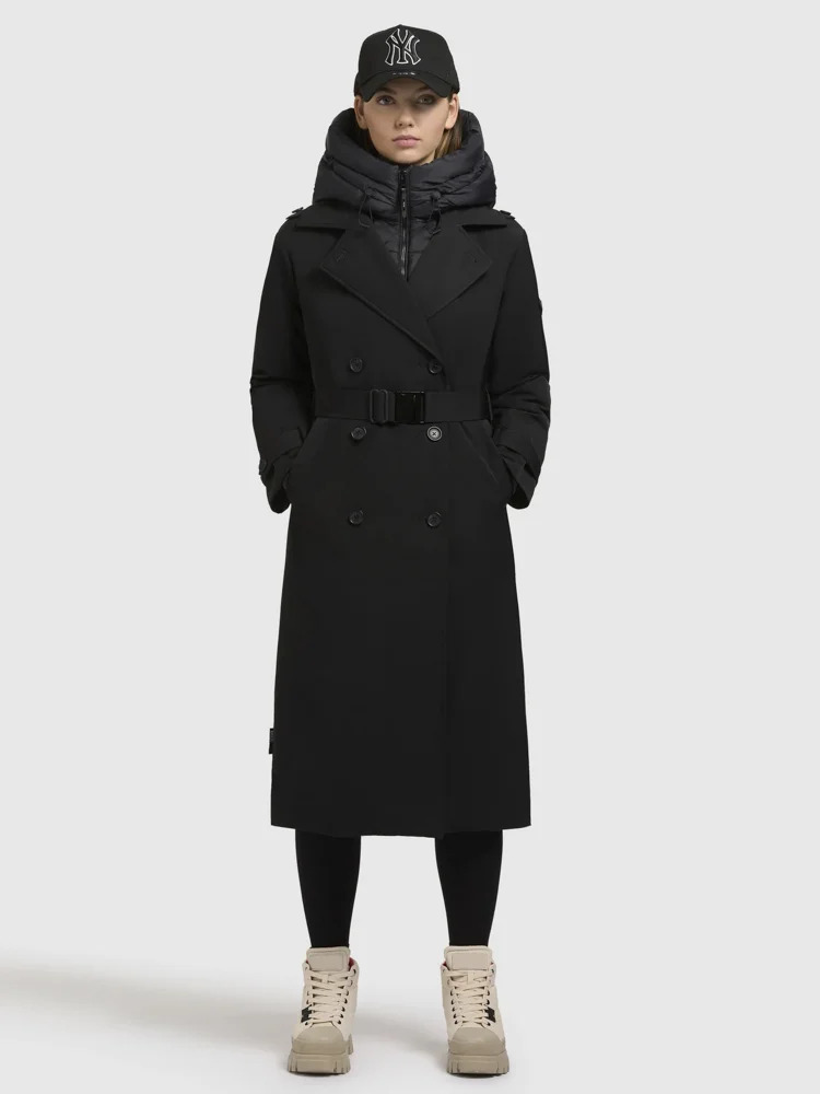Γυναικεία Elena 3 Καπαρντίνα Μαύρη Khujo KJ1118CO263-200 BLACK