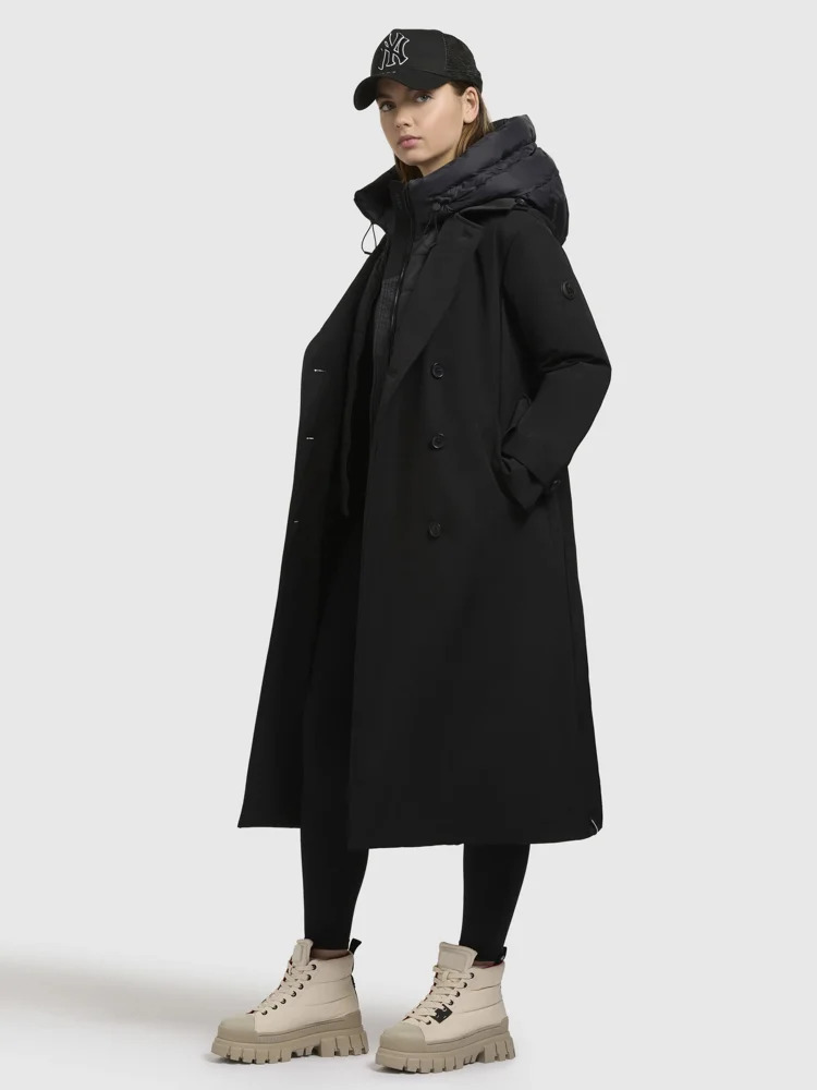 Γυναικεία Elena 3 Καπαρντίνα Μαύρη Khujo KJ1118CO263-200 BLACK