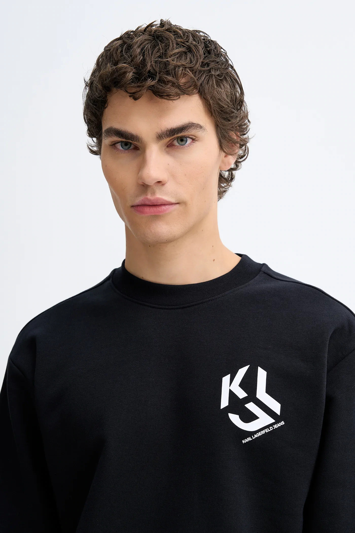Ανδρικό Φούτερ Μαύρο Karl Lagerfeld Jeans B1M20050-999 Black