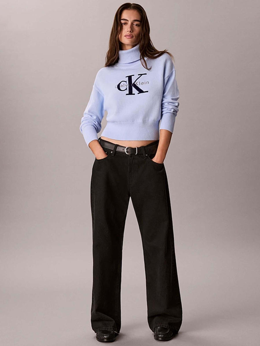 Γυναικείο Ζιβάγκο Πουλόβερ Γαλάζιο Calvin Klein LV047H329G-C3Q