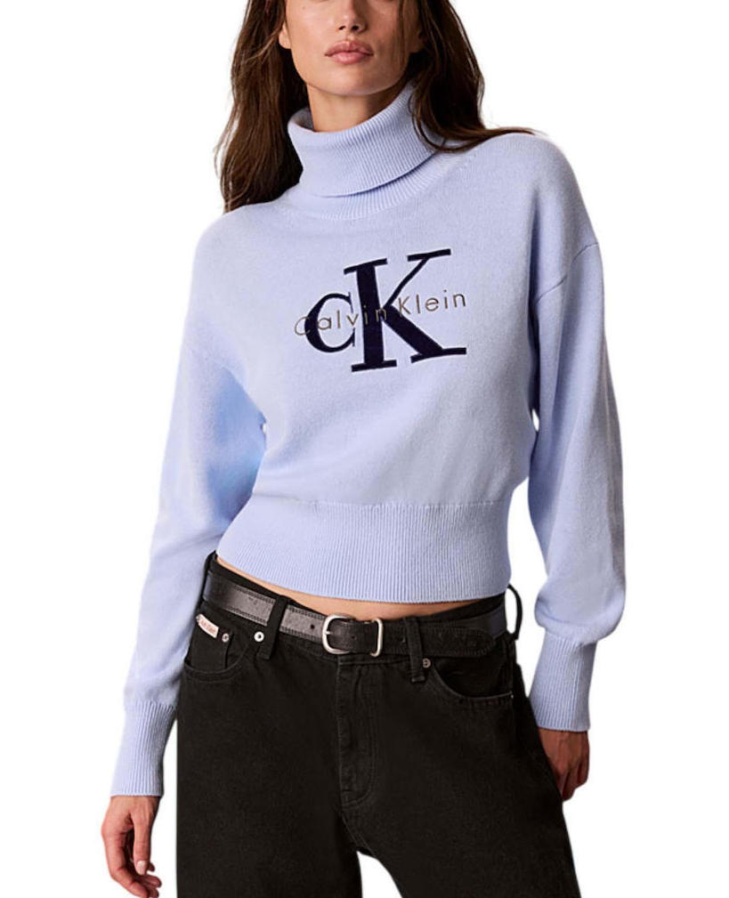 Γυναικείο Ζιβάγκο Πουλόβερ Γαλάζιο Calvin Klein LV047H329G-C3Q