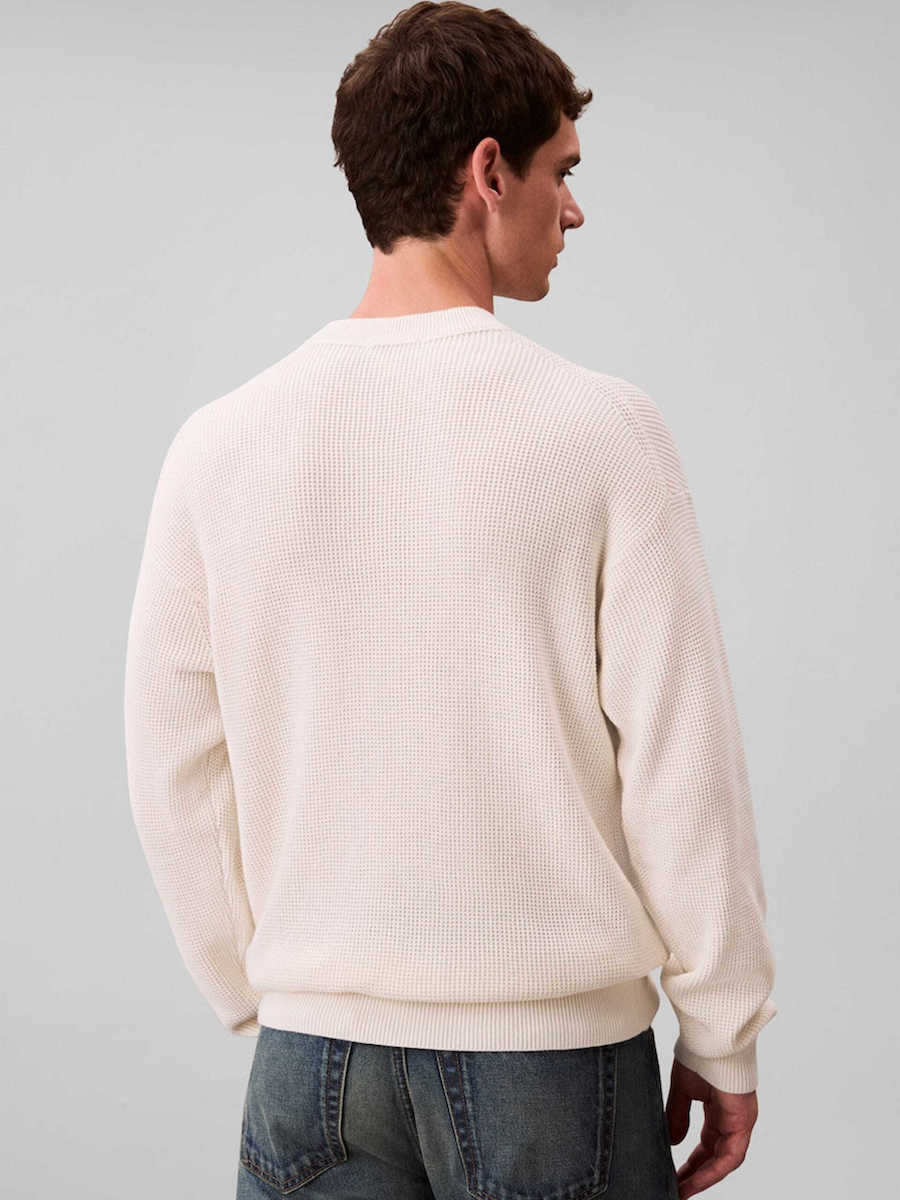 Ανδρικό Φούτερ Λευκό Calvin Klein LV04RH326G-YAS