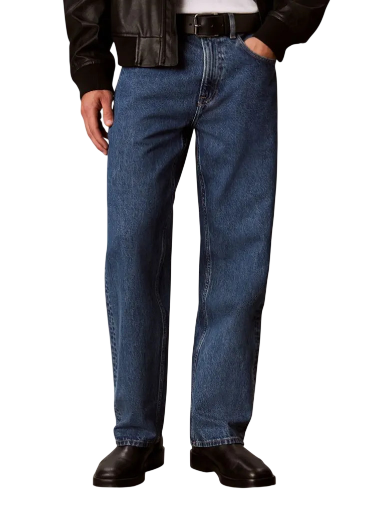 Ανδρικό 90s Straight Τζιν Μπλε Calvin Klein LV04RH700G-7IB