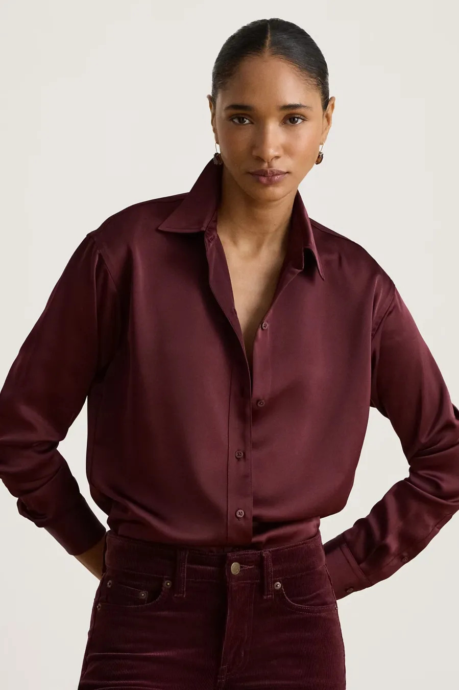 Γυναικείο Πουκάμισο Μπορντό Ralph Lauren 200B27610008