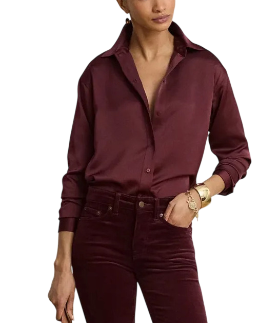 Γυναικείο Πουκάμισο Μπορντό Ralph Lauren 200B27610008