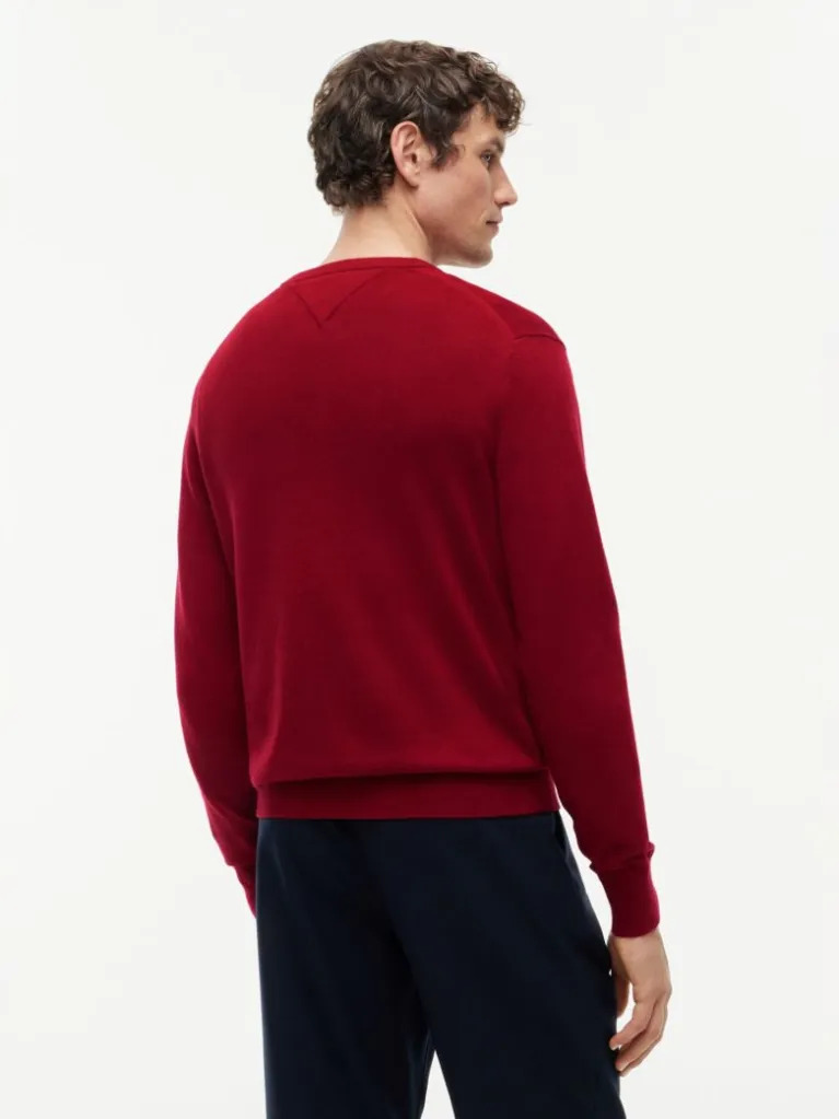 Ανδρικό Πουλόβερ Κόκκινο Tommy Hilfiger MW0MW28046-XIT