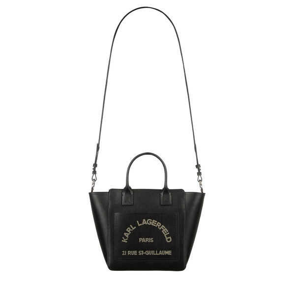 Γυναικεία Δερμάτινη K/Daily Tote Τσάντα Μαύρη Karl Lagerfeld B3W30093-1AV Black