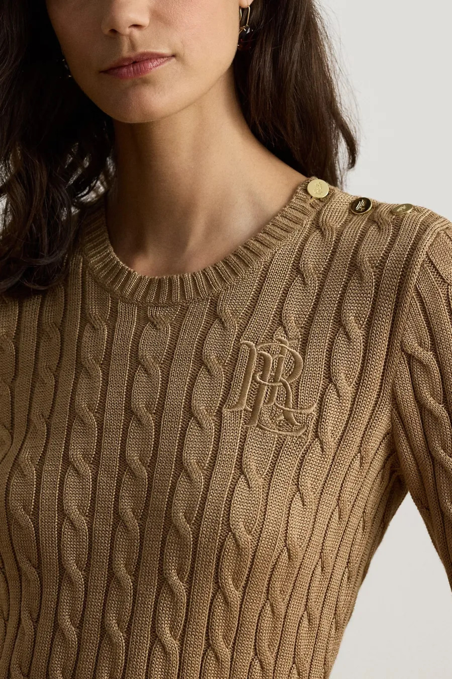 Γυναικείο Πουλόβερ Καμηλό Ralph Lauren 200P14039500-CAMEL