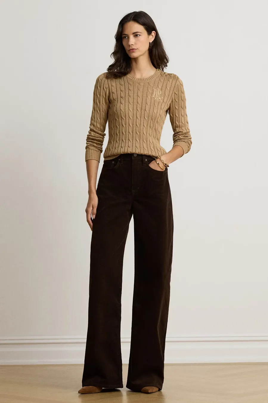 Γυναικείο Πουλόβερ Καμηλό Ralph Lauren 200P14039500-CAMEL