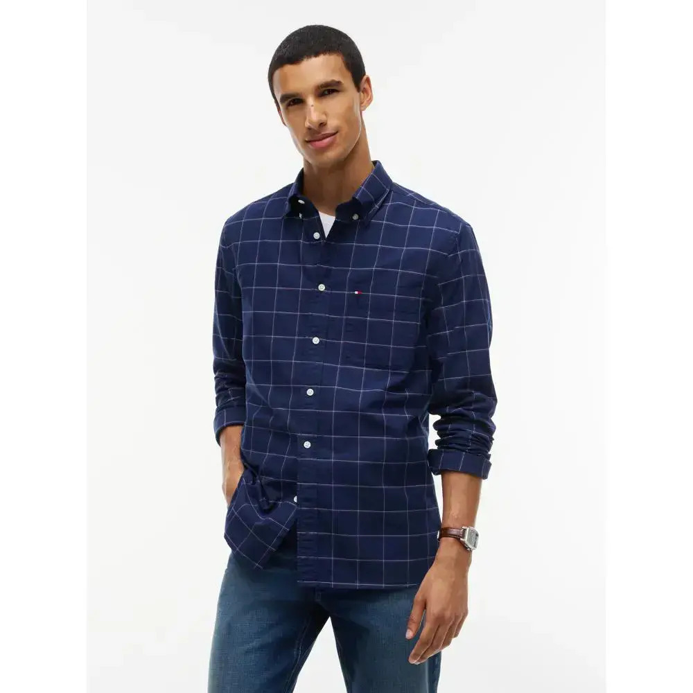 Ανδρικό Πουκάμισο Navy Μπλε Tommy Hilfiger MW0MW44574-0MS