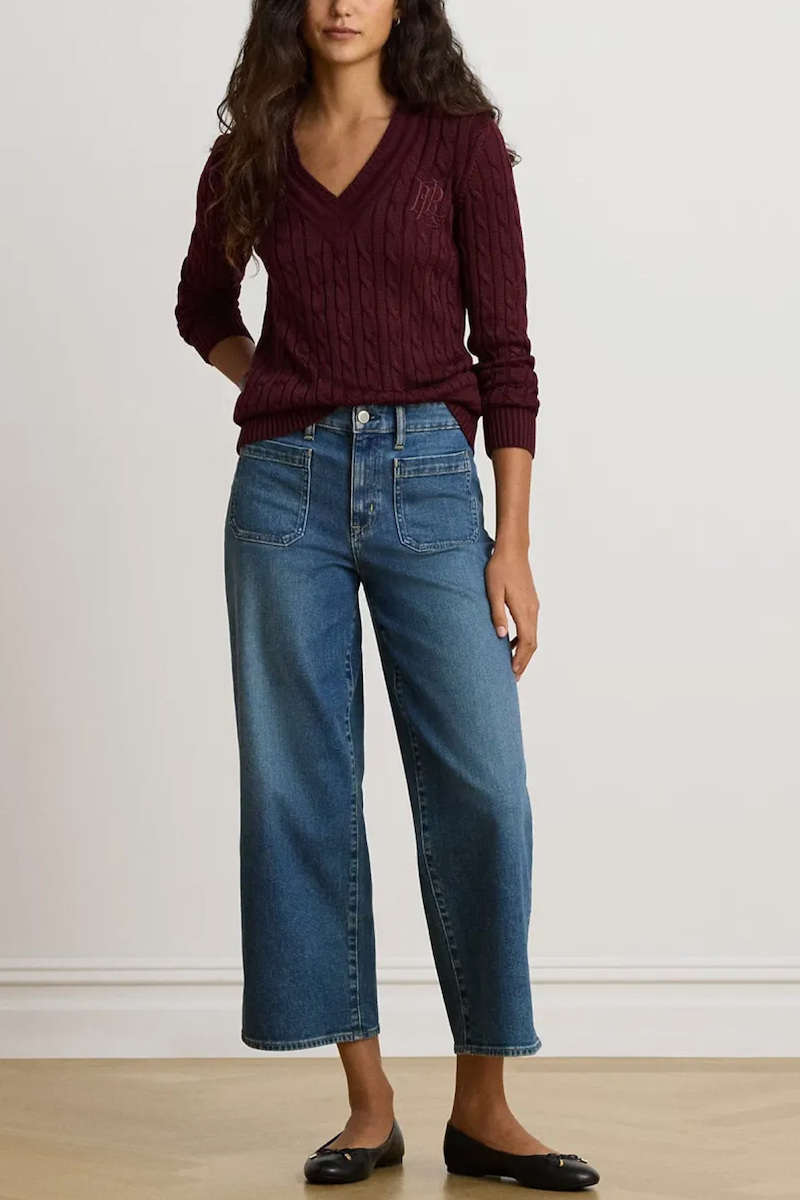 Γυναικείο Πουλόβερ Μπορντό Ralph Lauren 200888795501-RED