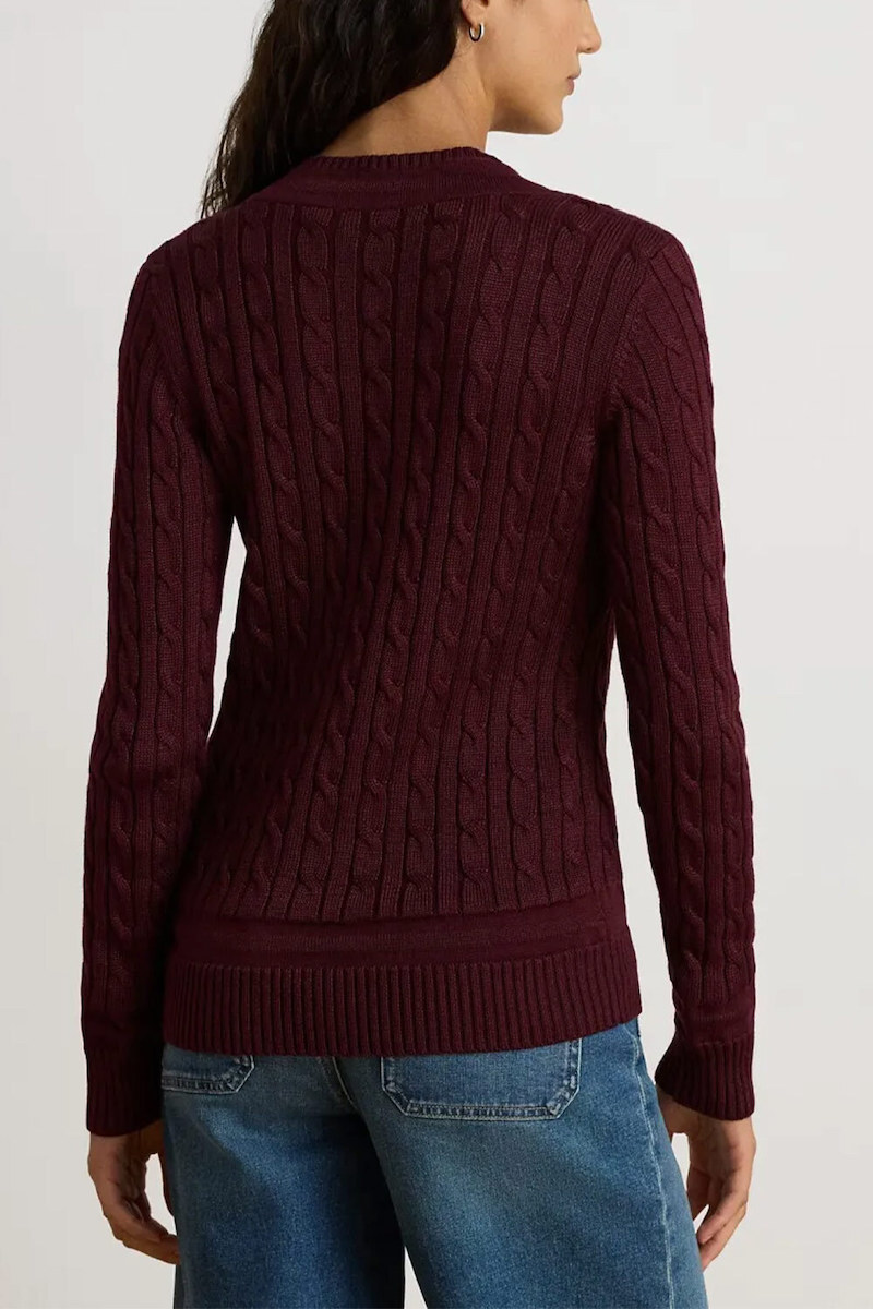 Γυναικείο Πουλόβερ Μπορντό Ralph Lauren 200888795501-RED
