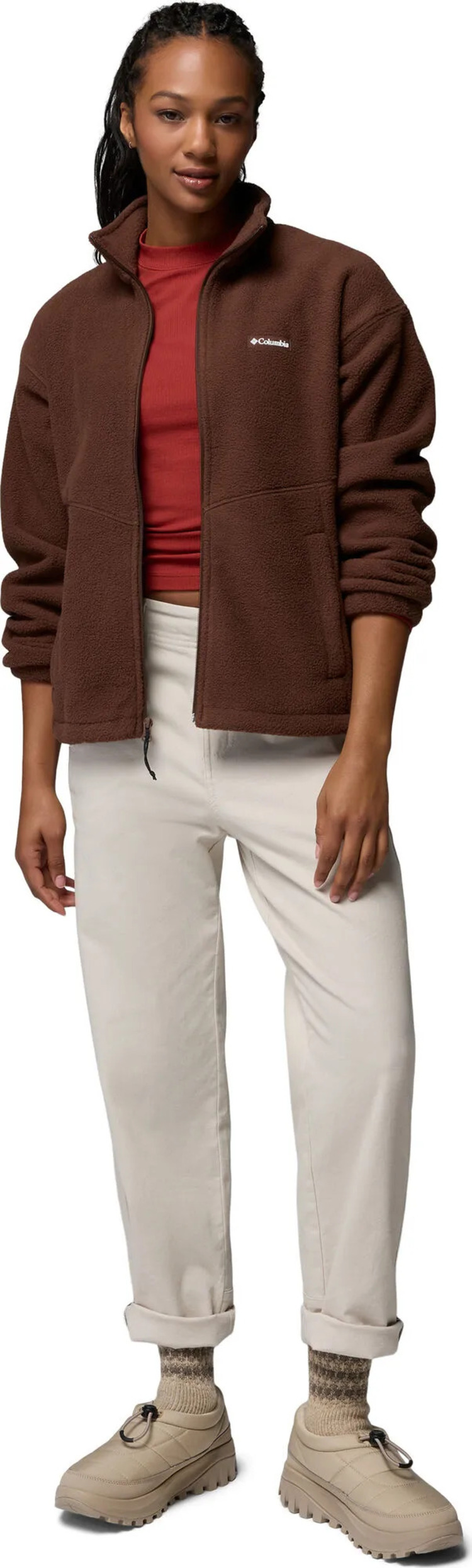 Γυναικείο Timber Meadow Mtr Fleece Ζακέτα Καφέ Columbia 2176091-256