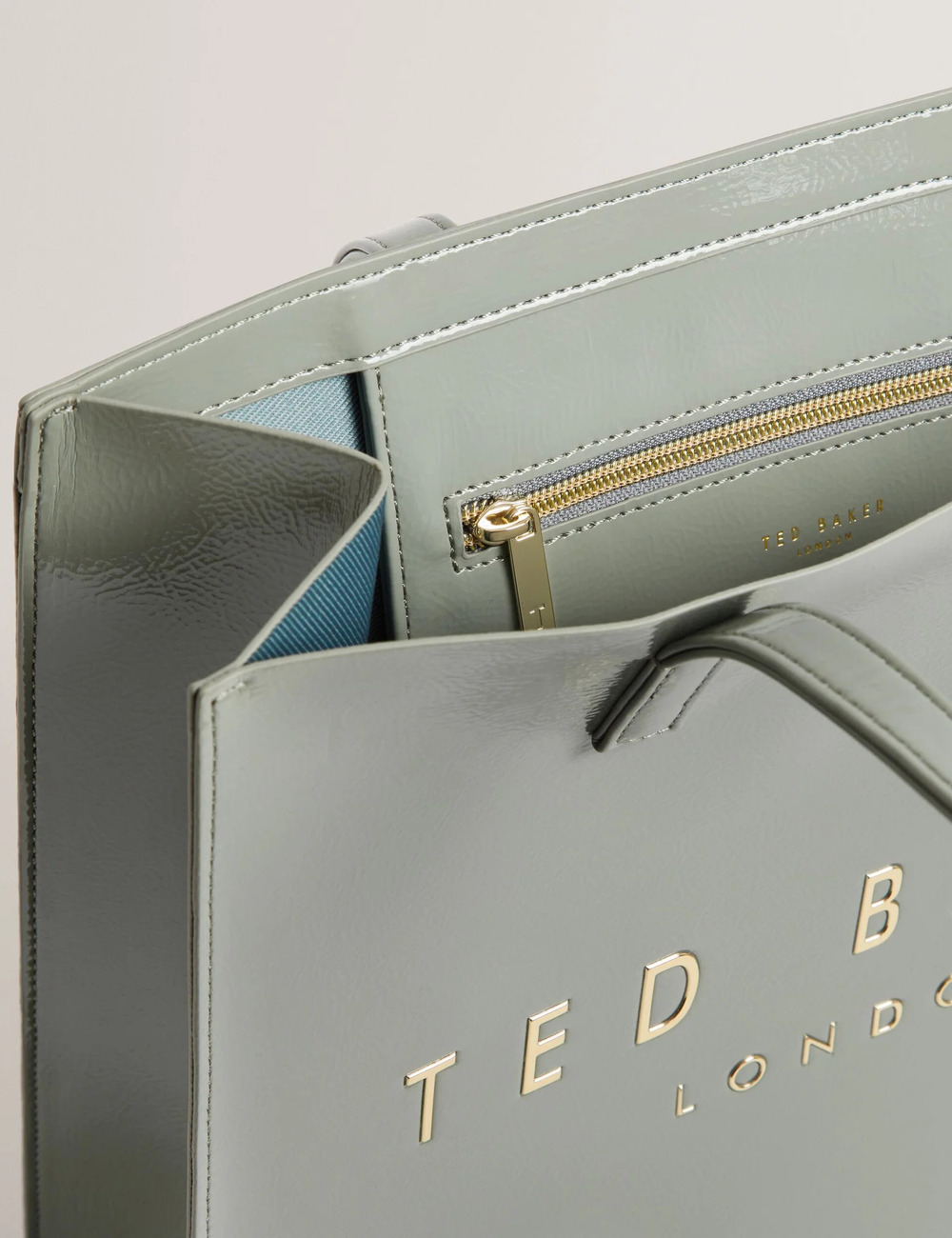 Γυναικεία Crinkon Large Icon Τσάντα Γκρι Ted Baker 284882-midgrey