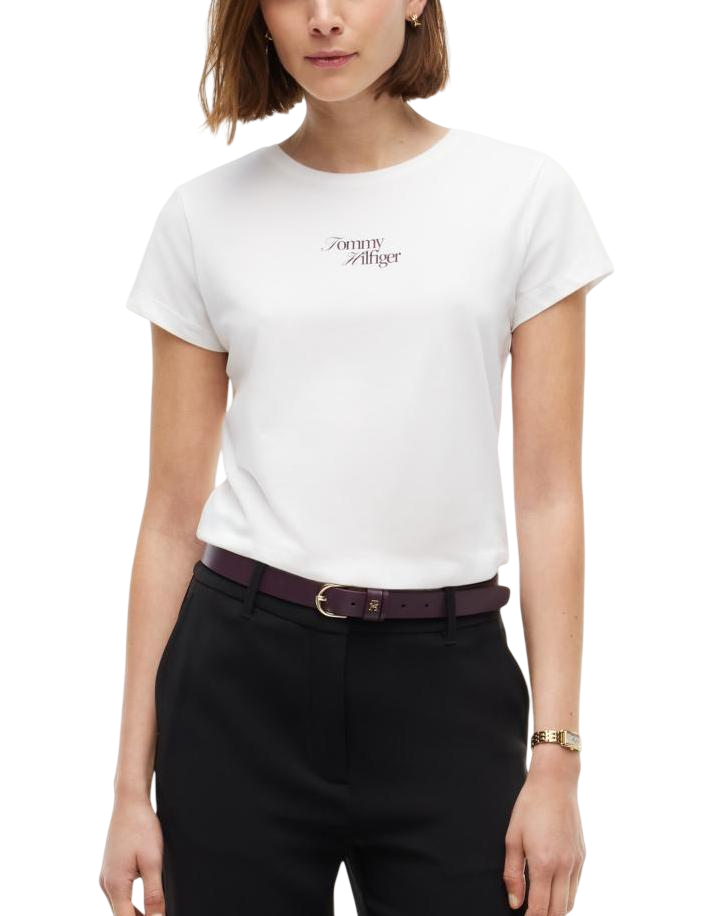 Γυναικείο T-shirt Λευκό Tommy Hilfiger WW0WW51608-YBL