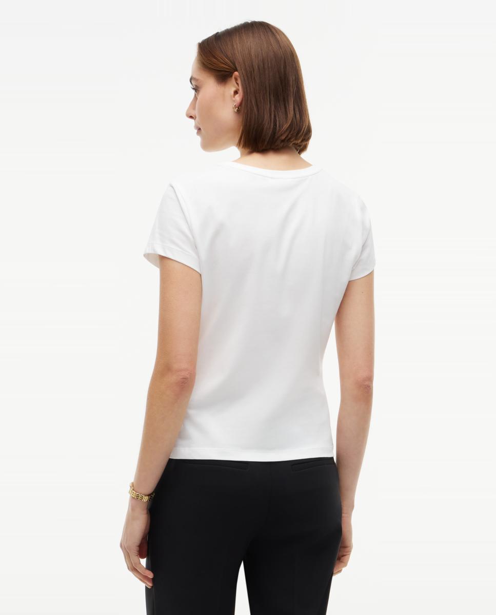 Γυναικείο T-shirt Λευκό Tommy Hilfiger WW0WW51608-YBL