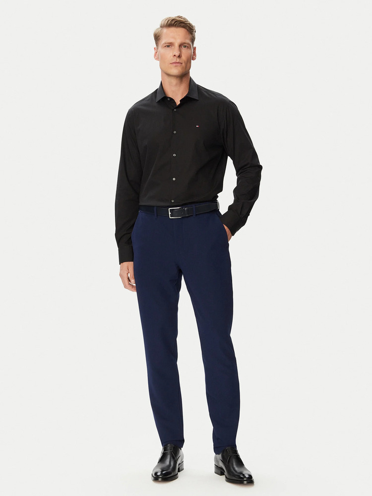 Ανδρικό Πουκάμισο Μαύρο Tommy Hilfiger MW0MW45307-BDS