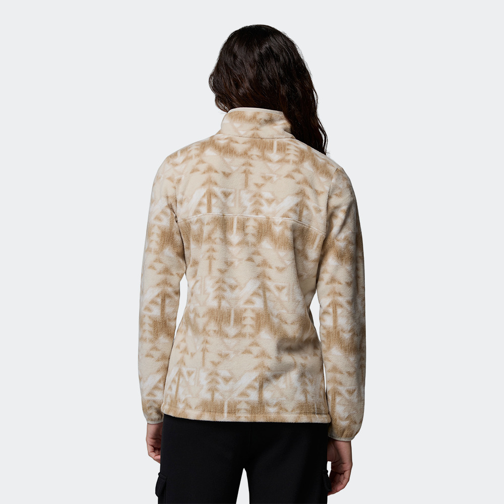 Γυναικείο Benton Springs Printed 1/2 Snap Fleece Μπεζ Columbia 2085611-271