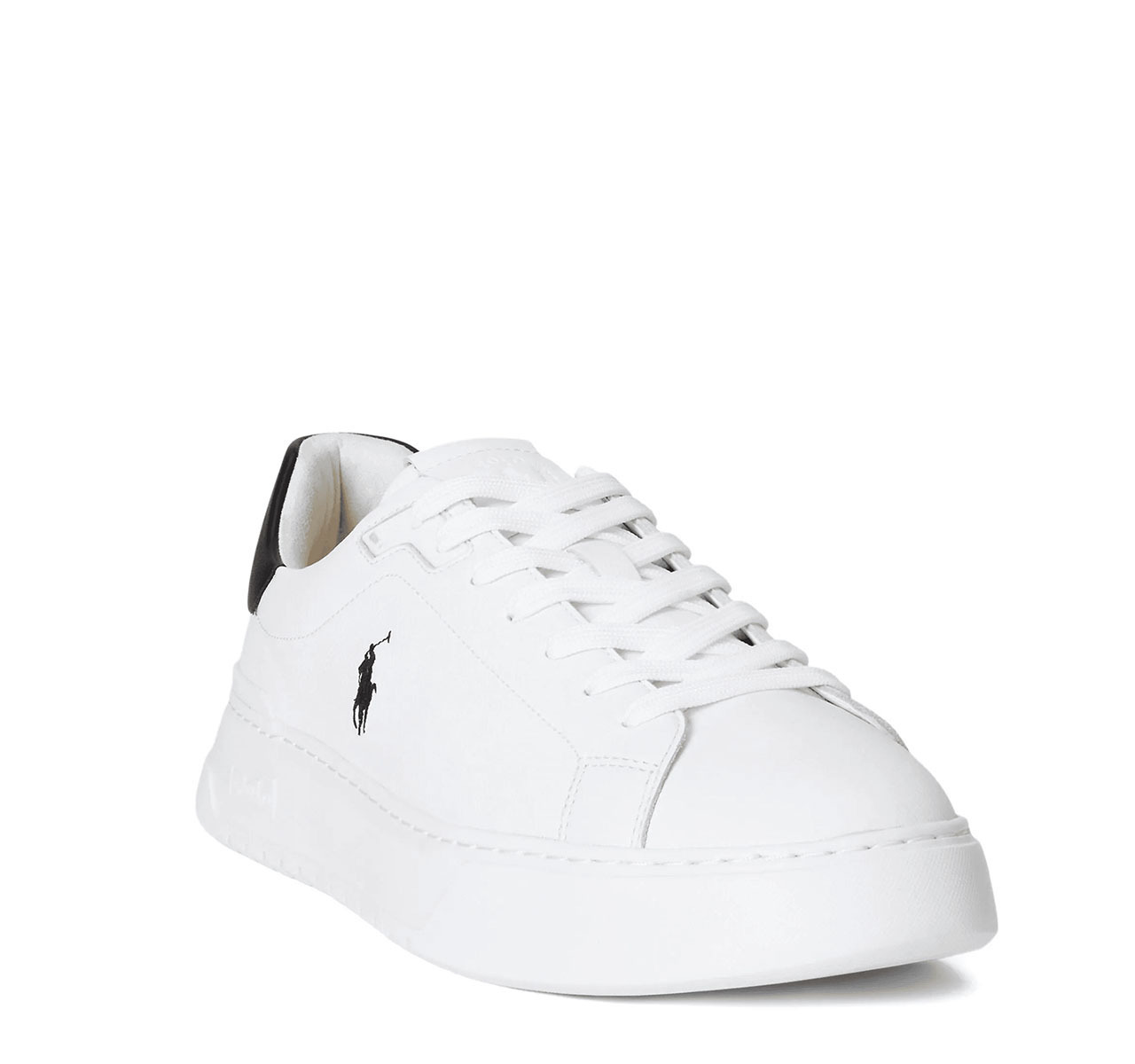 Ανδρικά Δερμάτινα RLite Court Sneakers Λευκά Ralph Lauren 809974097002-White