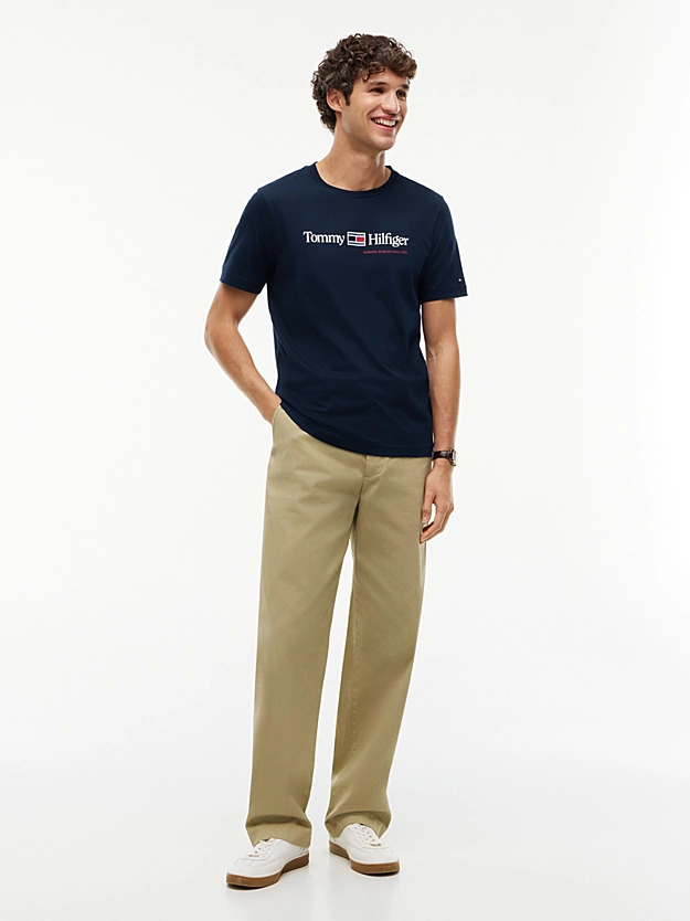 Ανδρικό T-shirt Navy Μπλε Tommy Hilfiger MW0MW44875-DW5