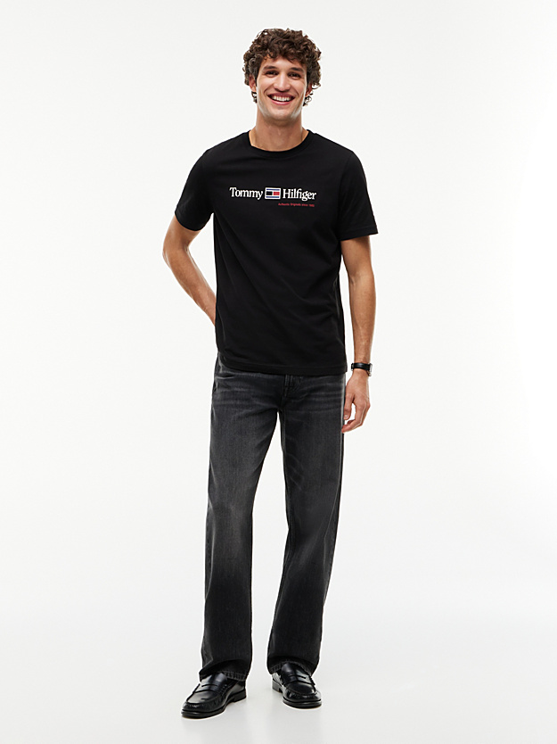 Ανδρικό T-shirt Μαύρο Tommy Hilfiger MW0MW44875-BDS