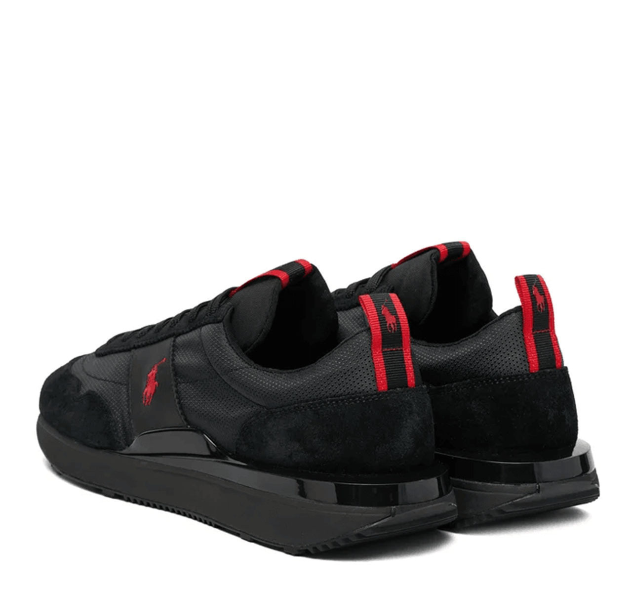 Ανδρικά Δερμάτινα Train 89 Sneakers Μαύρα Ralph Lauren 809P01638002-Black