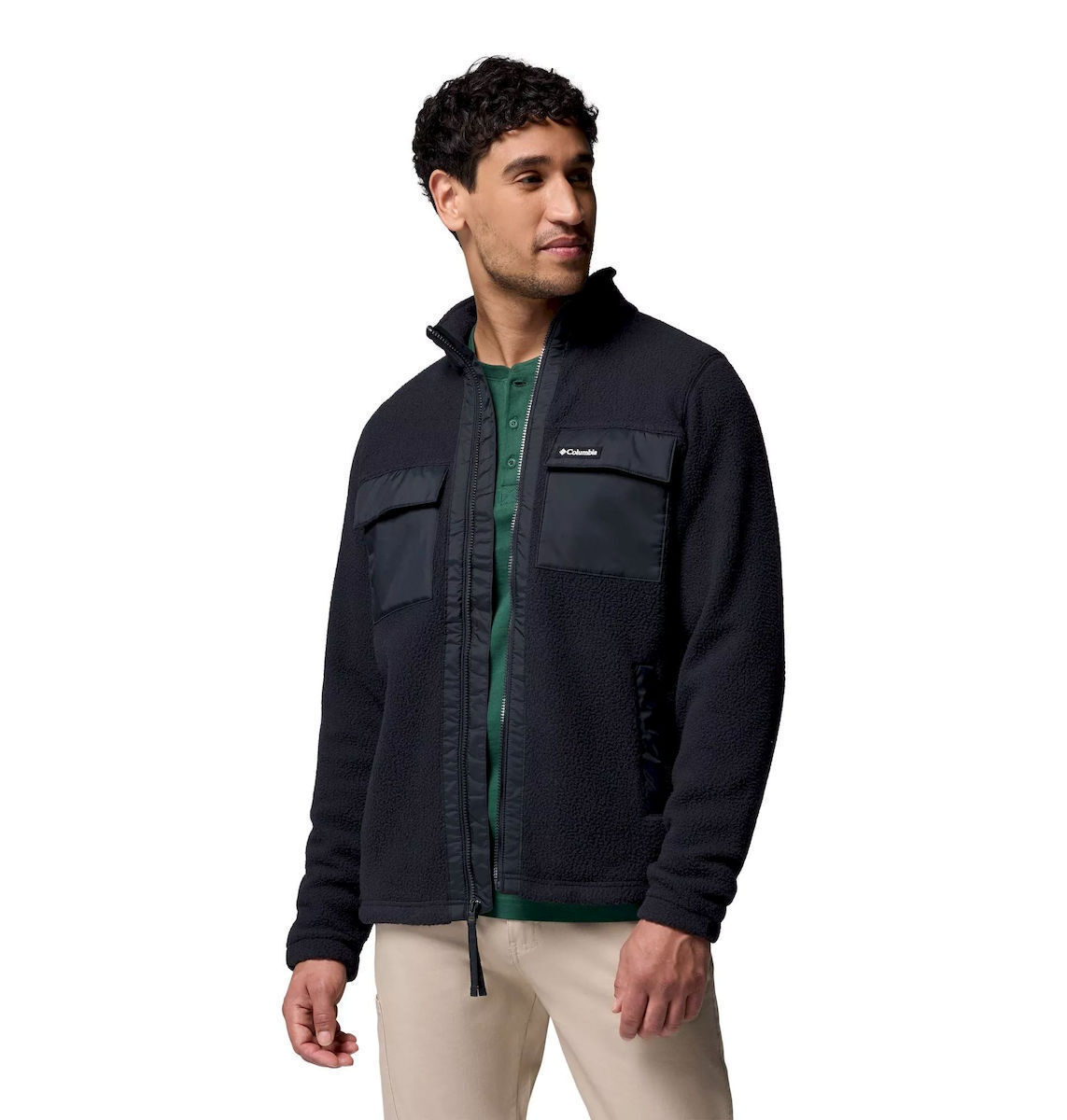 Ανδρική Juniper Peak Fleece Ζακέτα Μαύρη Columbia 2131474-011