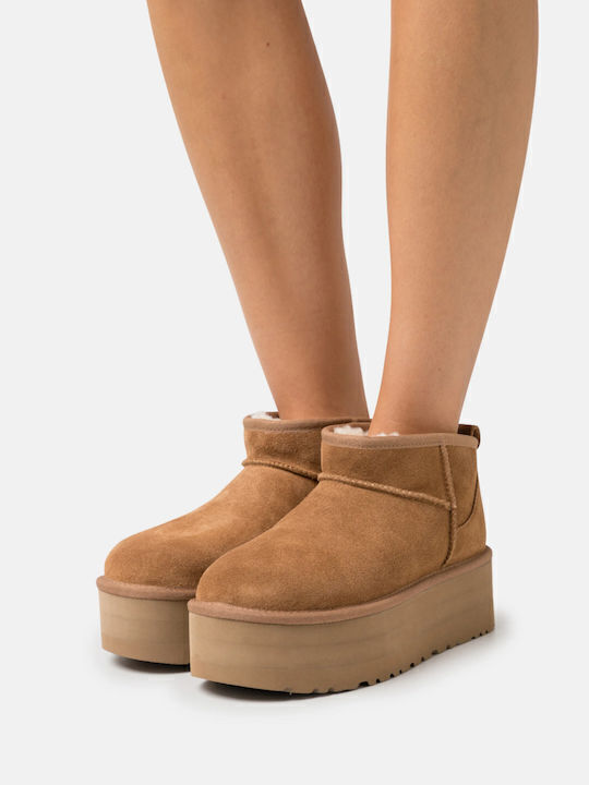 Γυναικεία Classic Ultra Mini Platform Μποτάκια Ταμπά UGG 1135092-CHE
