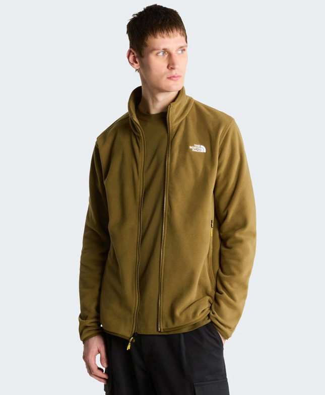 Ανδρική Glacier Fleece Ζακέτα Χακί The North Face NF0A8D0R-2EK1