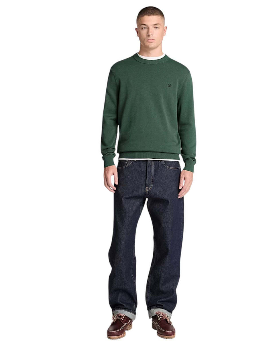 Ανδρικό River Cotton Φούτερ Πράσινο Timberland TBC0YHAZ-398