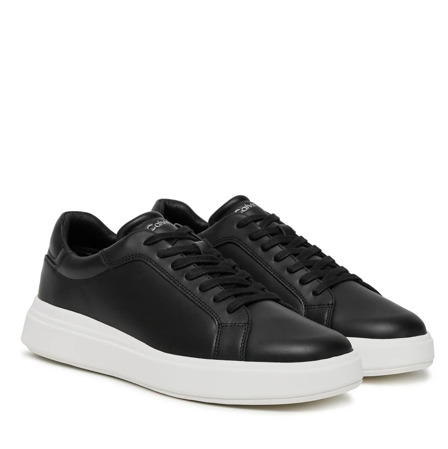 Ανδρικά Δερμάτινα Sneakers Μαύρα Calvin Klein HM0HM01016-BEH