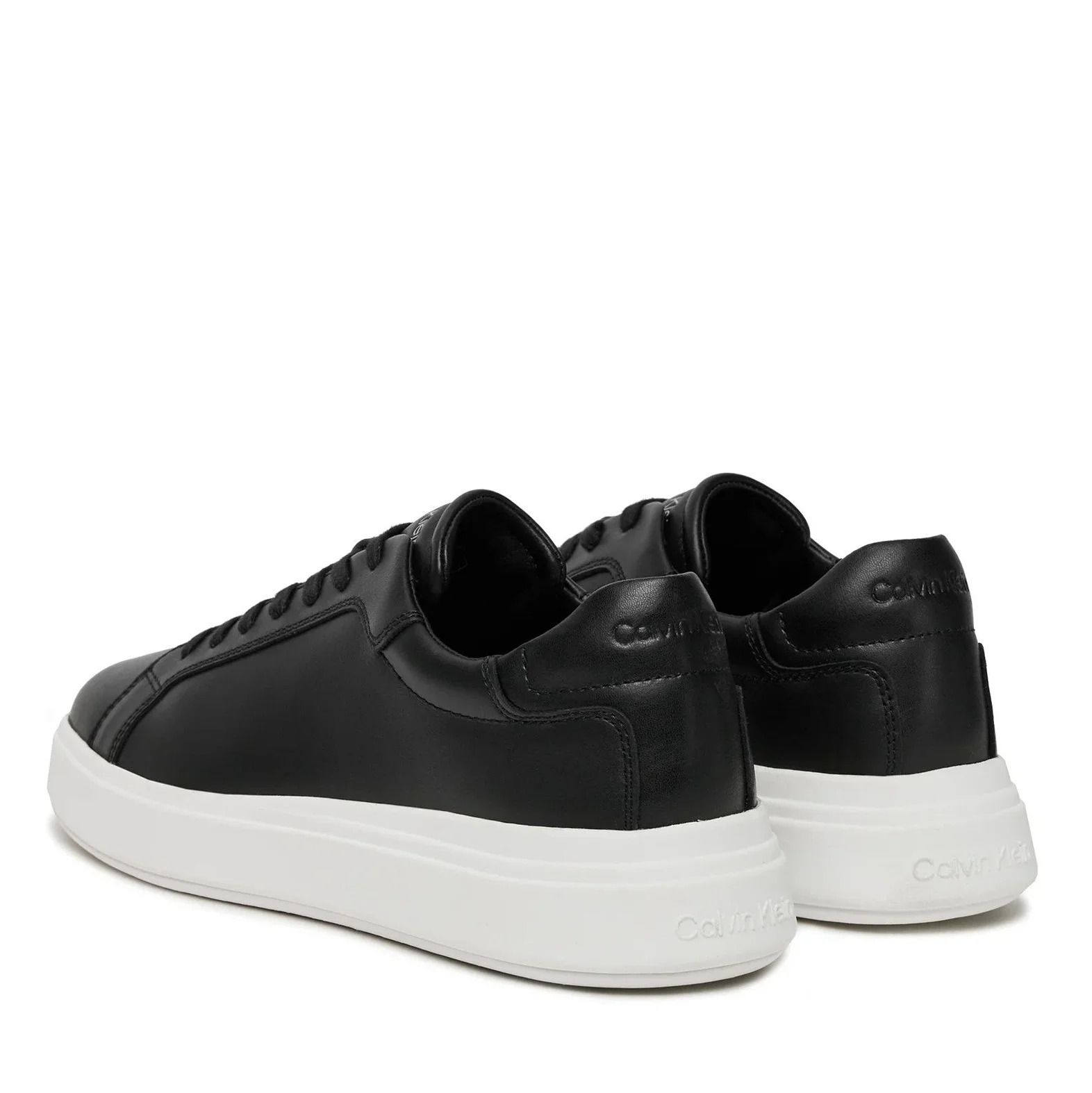 Ανδρικά Δερμάτινα Sneakers Μαύρα Calvin Klein HM0HM01016-BEH