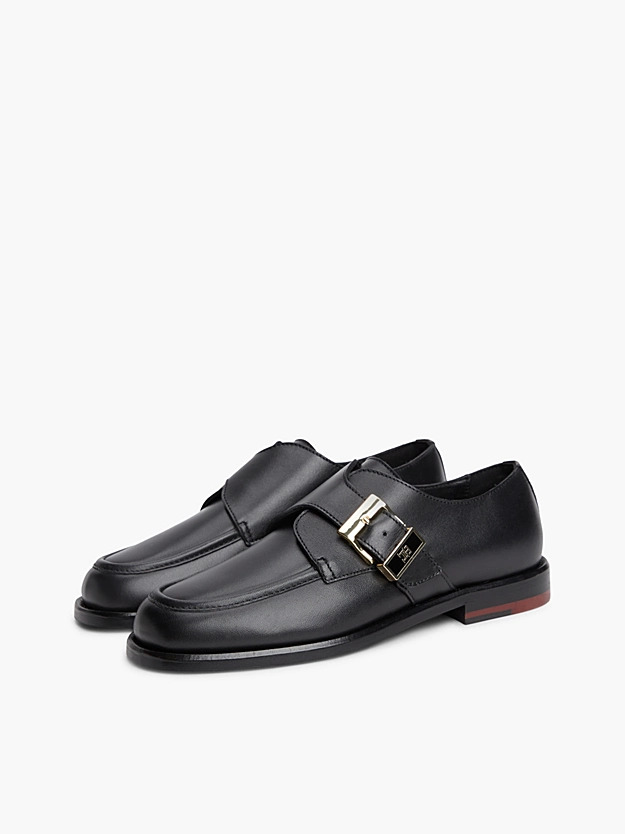 Ανδρικά Δερμάτινα Loafers Μαύρα Tommy Hilfiger FW0FW09536-BDS