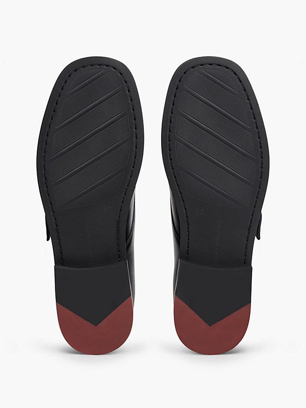 Ανδρικά Δερμάτινα Loafers Μαύρα Tommy Hilfiger FW0FW09536-BDS