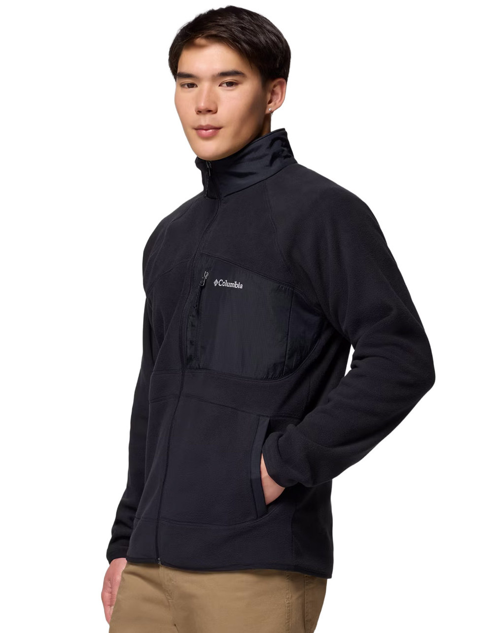 Ανδρική Fast Trek Overlay Full Zip Ζακέτα Μαύρη Columbia 2135691-010