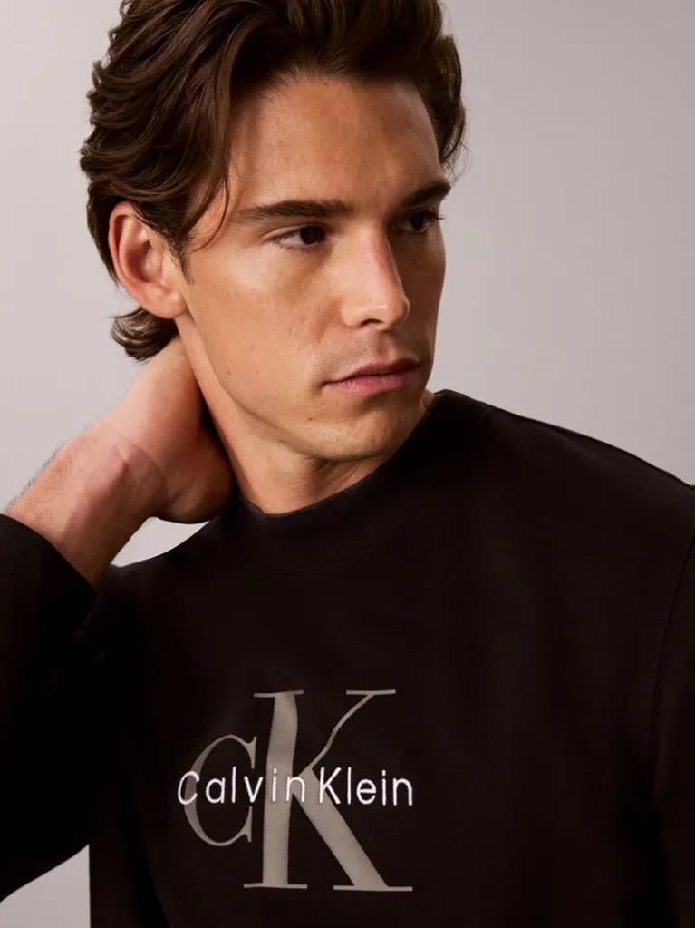 Ανδρικό Φούτερ Μαύρο Calvin Klein LV04RG278G-UB1