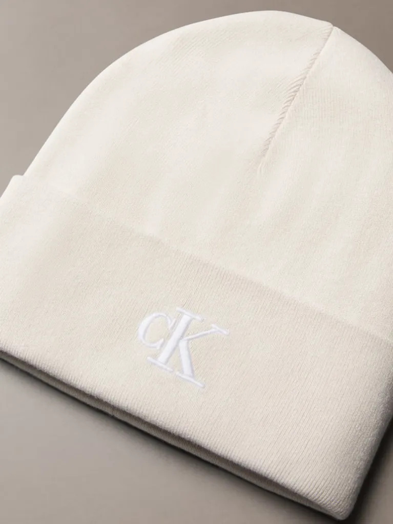 Unisex Σκουφάκι Εκρού Calvin Klein LV04F8098G-ACG