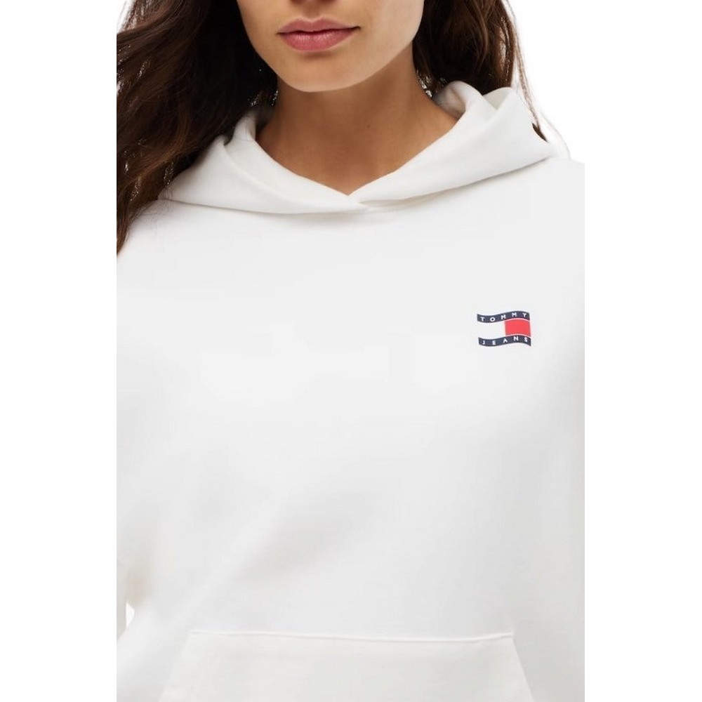 Γυναικείο Φούτερ Λευκό Tommy Jeans DW0DW23402-YBL