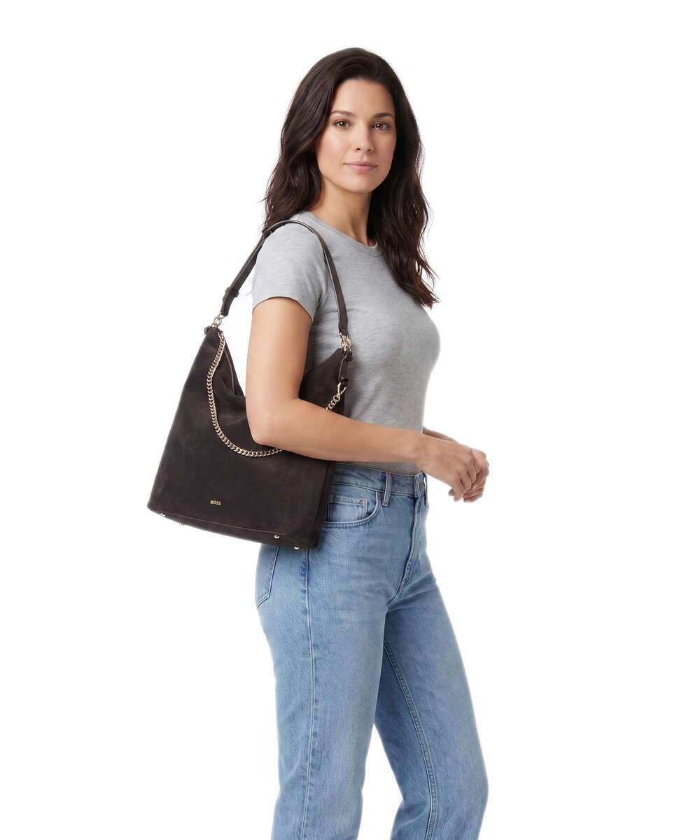 Γυναικεία Yelena Hobo Τσάντα Καφέ BOSS 50573246-207